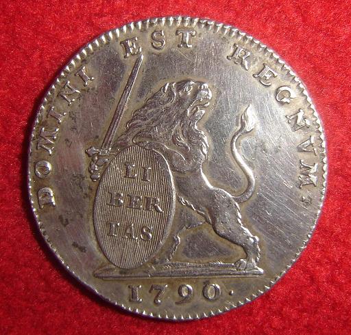 Belgique lion d argent 1790