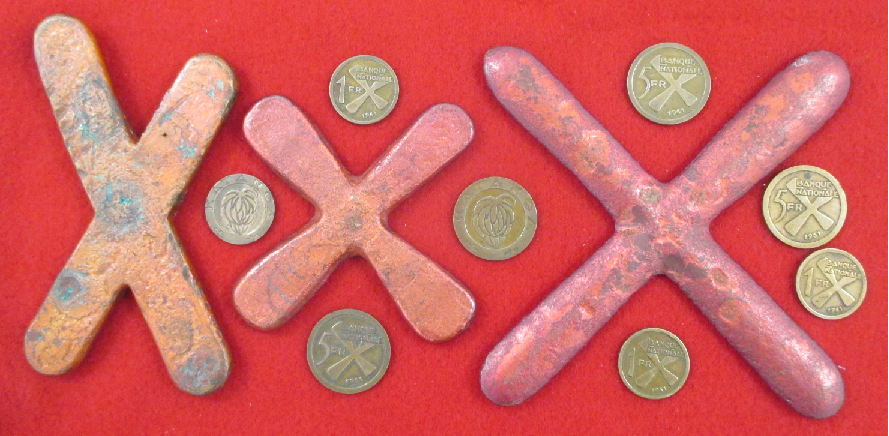Katanga independant monnaies et croisettes umhk