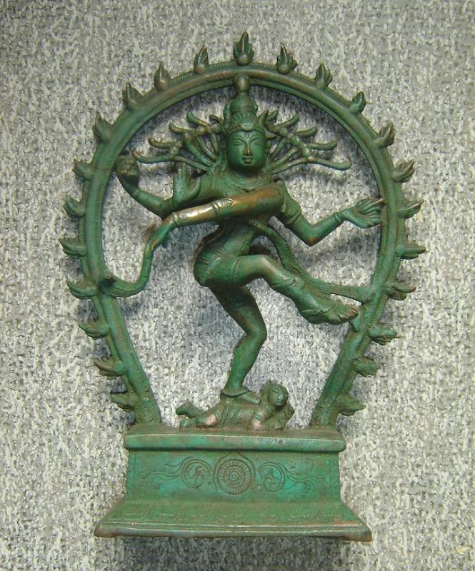 Shiva vert de gris