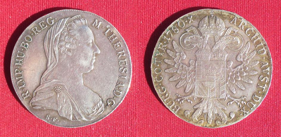 Thaler marie therese 1780 refrappe